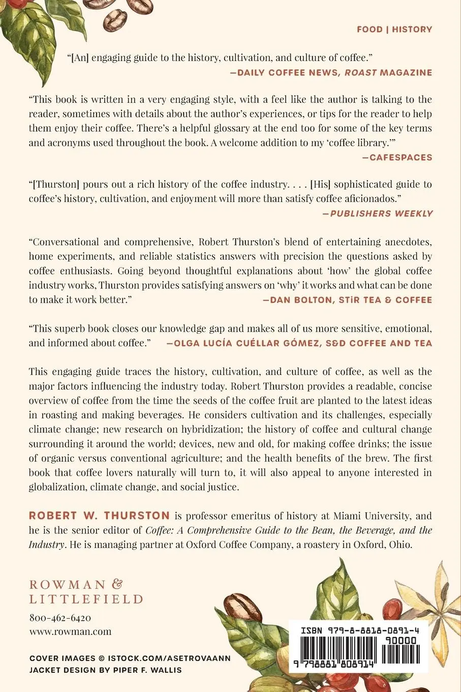 Rückseite: 9798881808914 | Coffee | From Bean to Barista | Robert W. Thurston | Taschenbuch