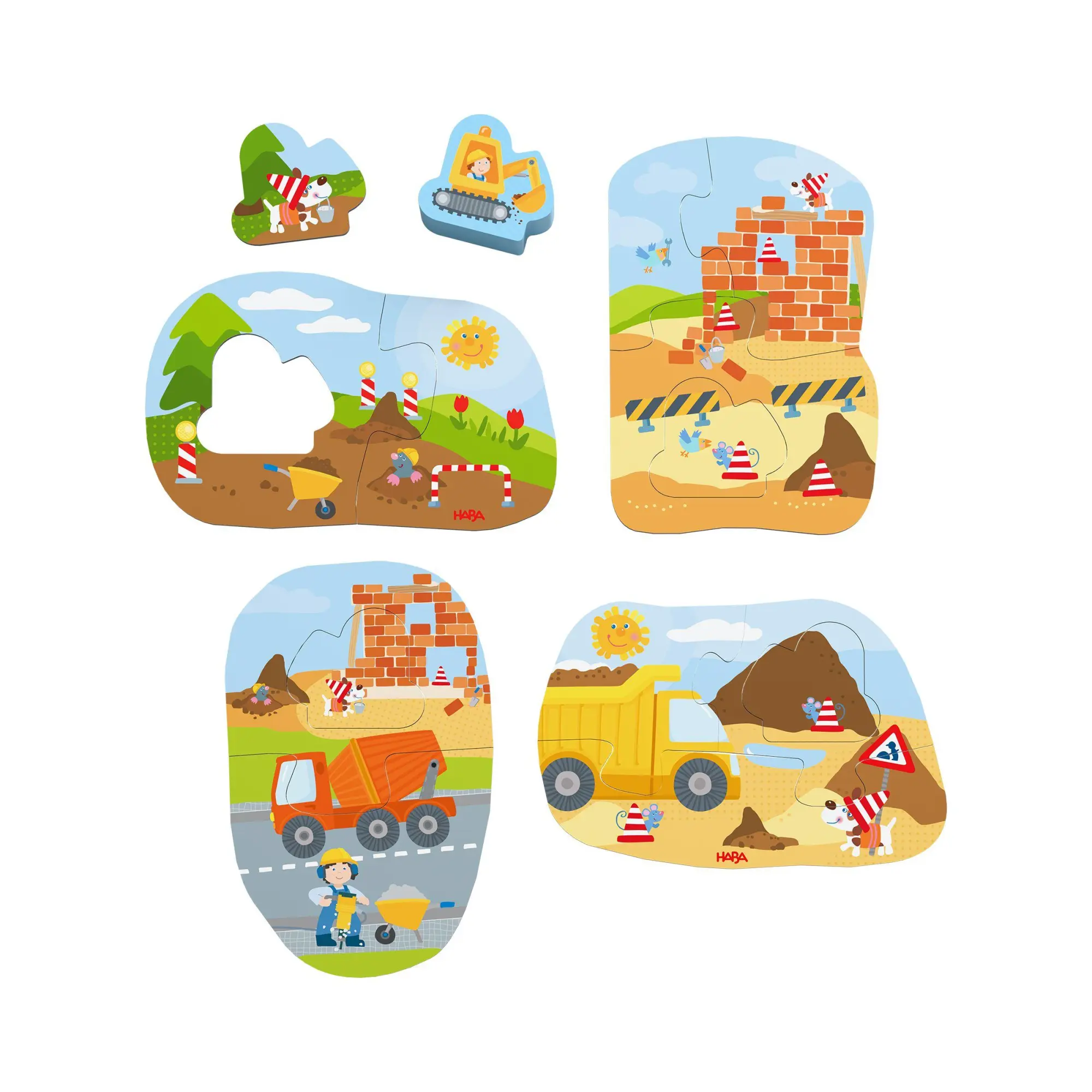 Bild: 4010168289014 | 4 erste Puzzles - Baustelle | Spiel | Deutsch | 2026