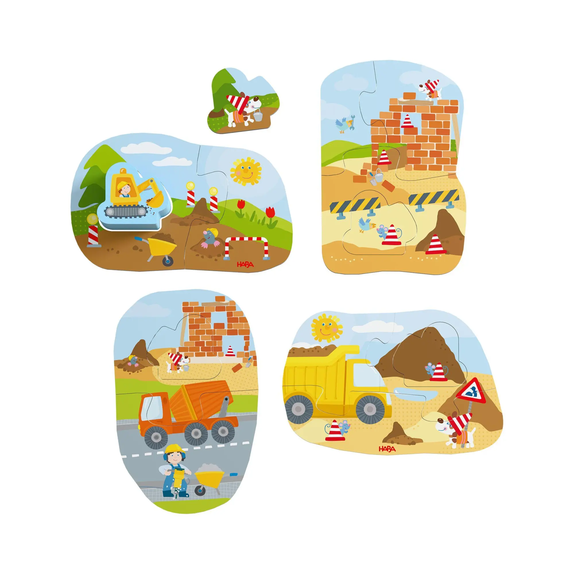 Bild: 4010168289014 | 4 erste Puzzles - Baustelle | Spiel | Deutsch | 2026