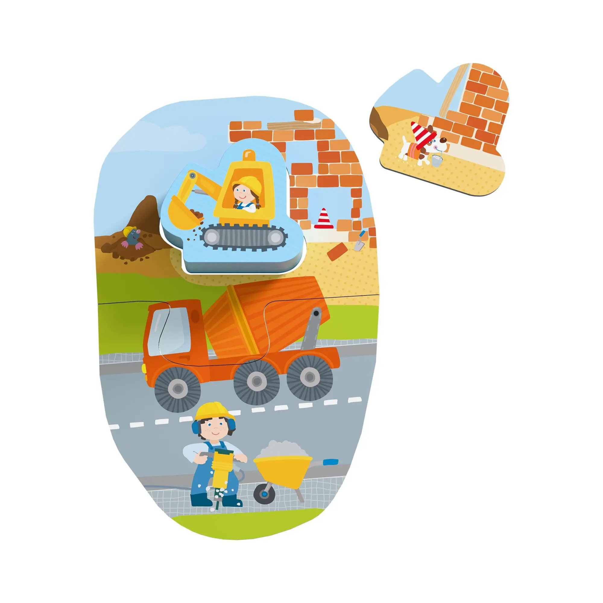 Bild: 4010168289014 | 4 erste Puzzles - Baustelle | Spiel | Deutsch | 2026