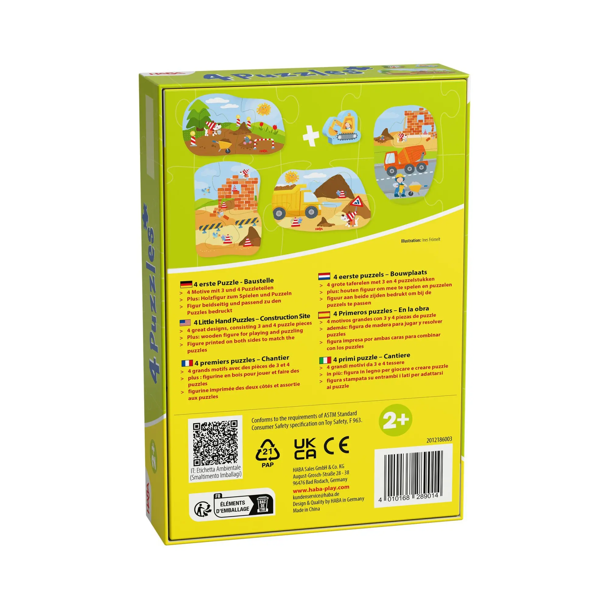 Bild: 4010168289014 | 4 erste Puzzles - Baustelle | Spiel | Deutsch | 2026