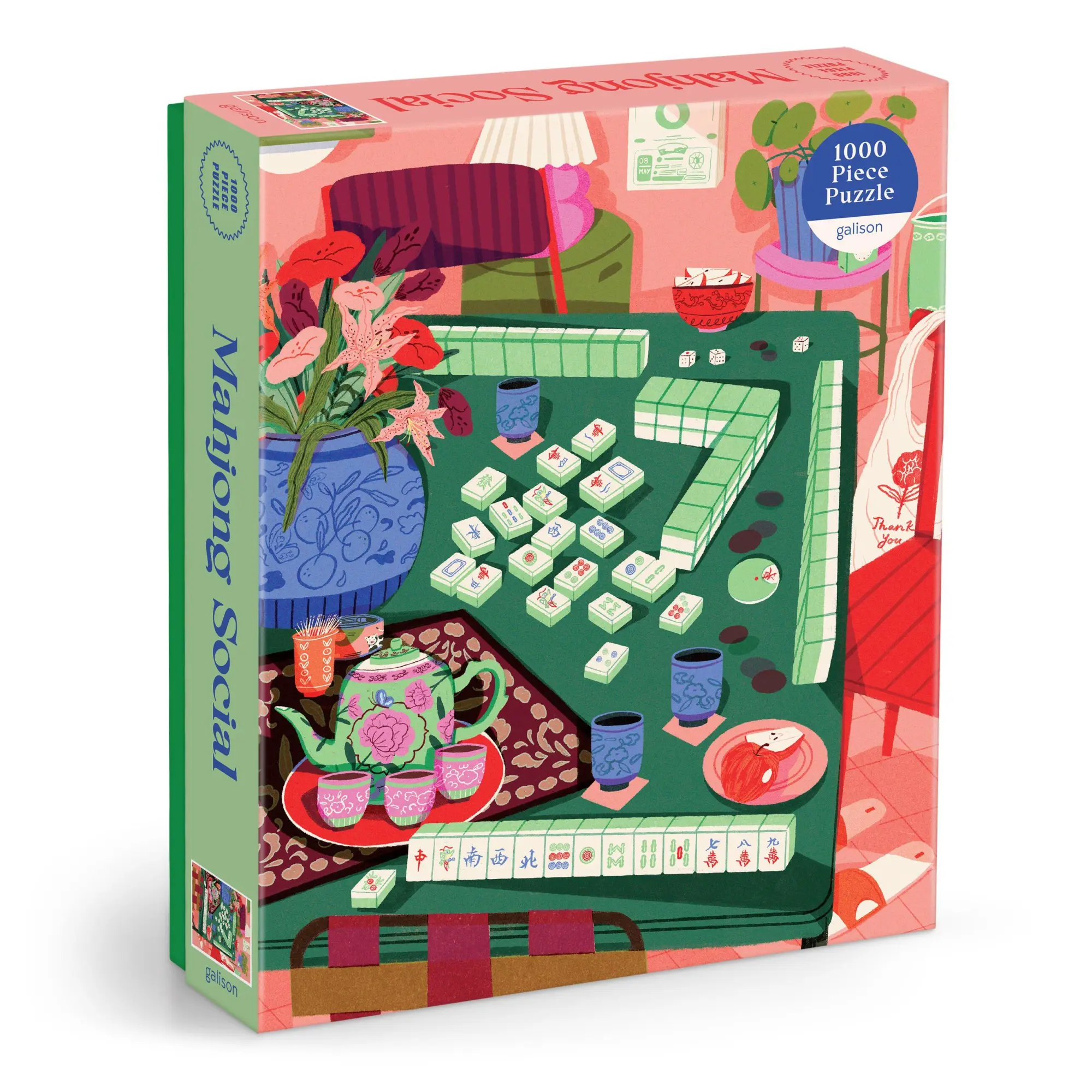 Cover: 9780735389014 | Mahjong Social 1000 Piece Puzzle | Galison | Spiel | Englisch | 2026