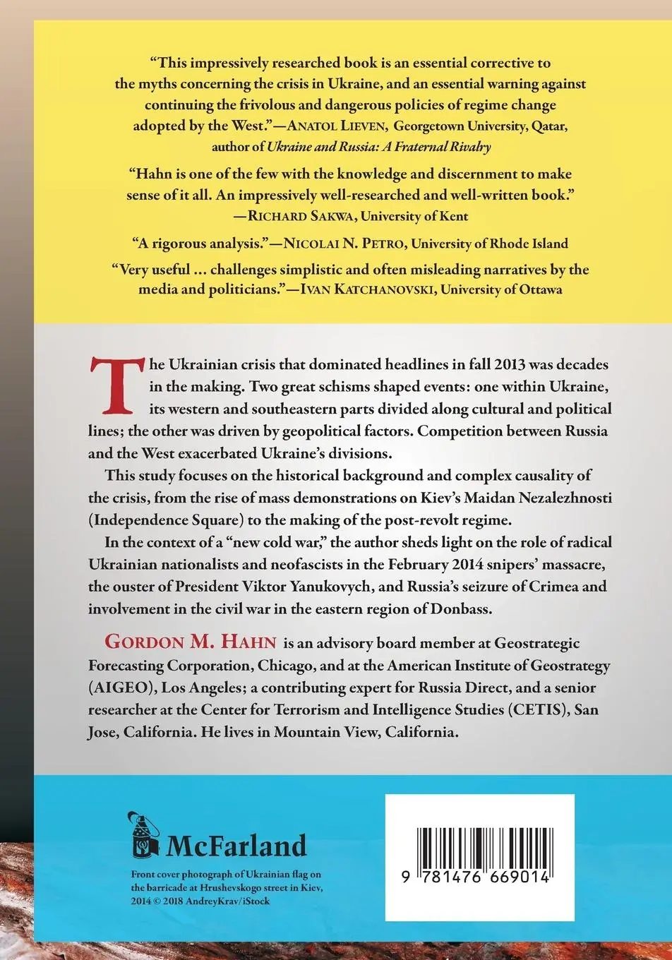 Rückseite: 9781476669014 | Ukraine Over the Edge | Russia, the West and the "New Cold War" | Hahn