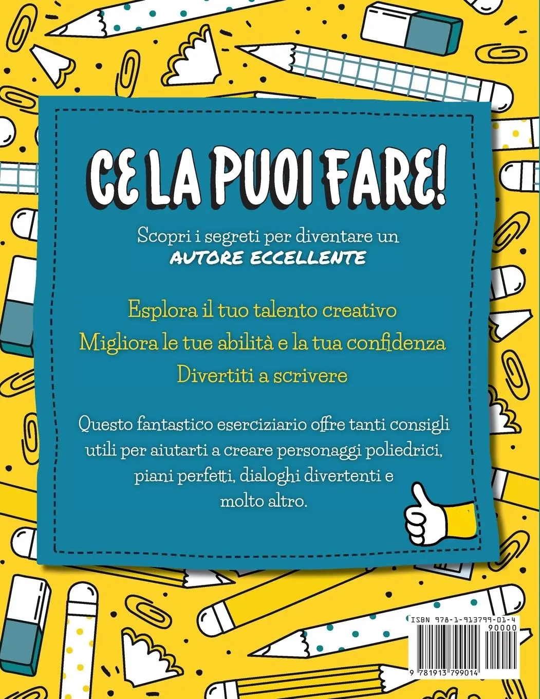 Rückseite: 9781913799014 | Laboratorio di Scrittura Creativa | Oltre 70 attività divertenti