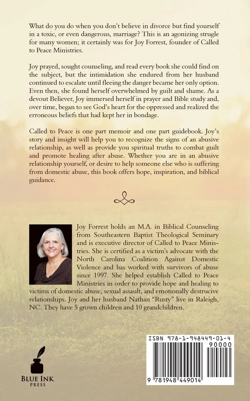 Rückseite: 9781948449014 | Called to Peace | Joy Forrest | Taschenbuch | Kartoniert / Broschiert