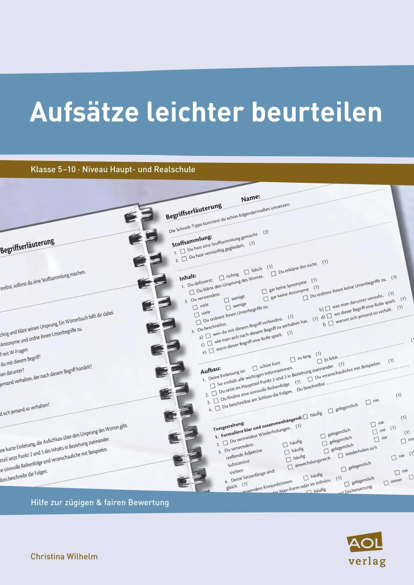 Cover: 9783403199014 | Aufsätze leichter beurteilen | Christina Wilhelm | Broschüre | 47 S.