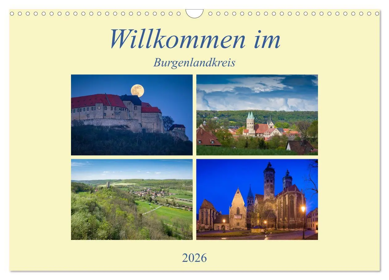 Cover: 9783516059014 | Willkommen im Burgenlandkreis (Wandkalender 2026 DIN A3 quer),...