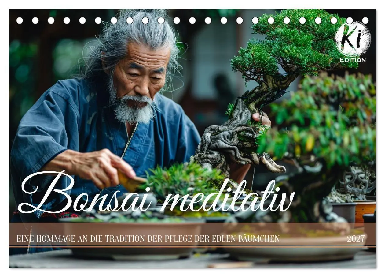 Cover: 9783569149014 | Bonsai meditativ (Tischkalender 2027 DIN A5 quer), CALVENDO...