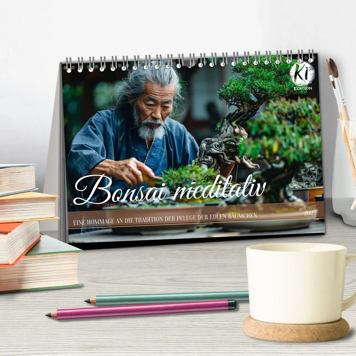 Bild: 9783569149014 | Bonsai meditativ (Tischkalender 2027 DIN A5 quer), CALVENDO...