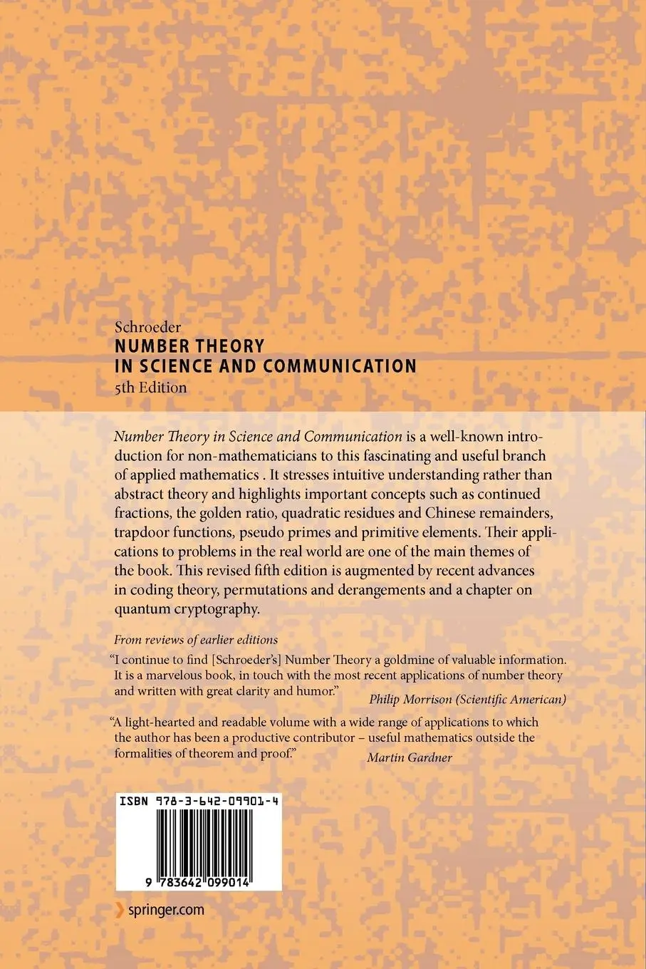 Rückseite: 9783642099014 | Number Theory in Science and Communication | Manfred Schroeder | Buch