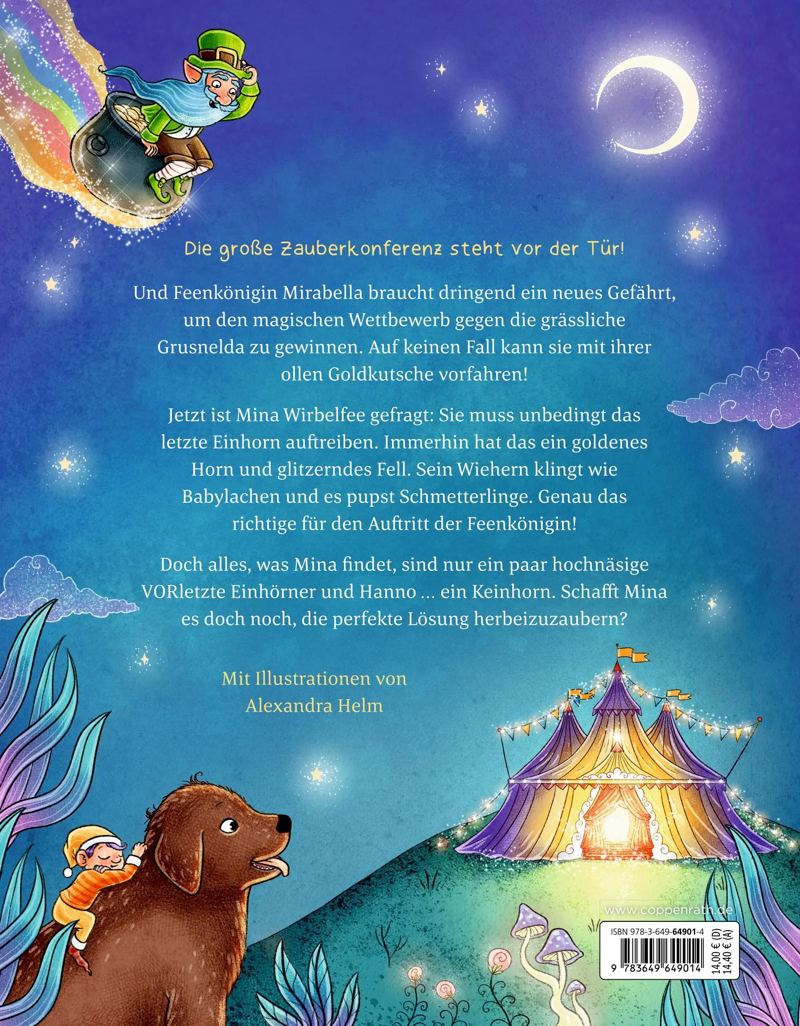 Rückseite: 9783649649014 | Mina Wirbelfee (Bd. 3) | und das letzte Keinhorn | Zoe Magdalena