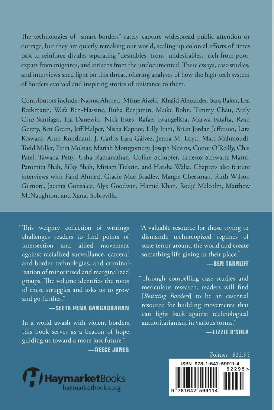 Rückseite: 9781642599114 | Resisting Borders and Technologies of Violence | Mizue Aizeki (u. a.)