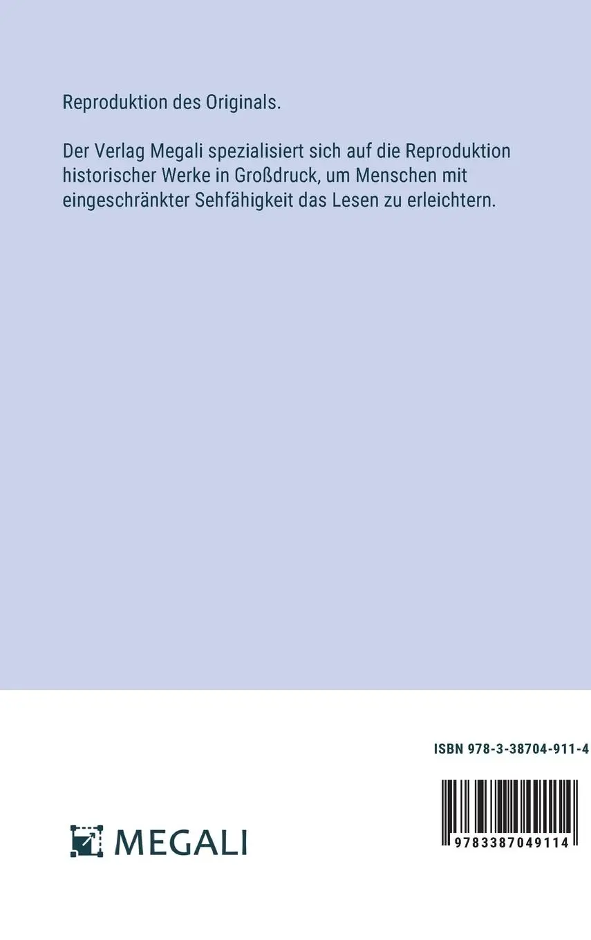Rückseite: 9783387049114 | Deutschland; Ein Wintermärchen | in Großdruckschrift | Heinrich Heine