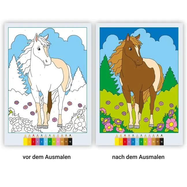 Bild: 9783473489114 | CreArt Malen nach Zahlen ab 5: Pferde | Mia Steingräber | Taschenbuch