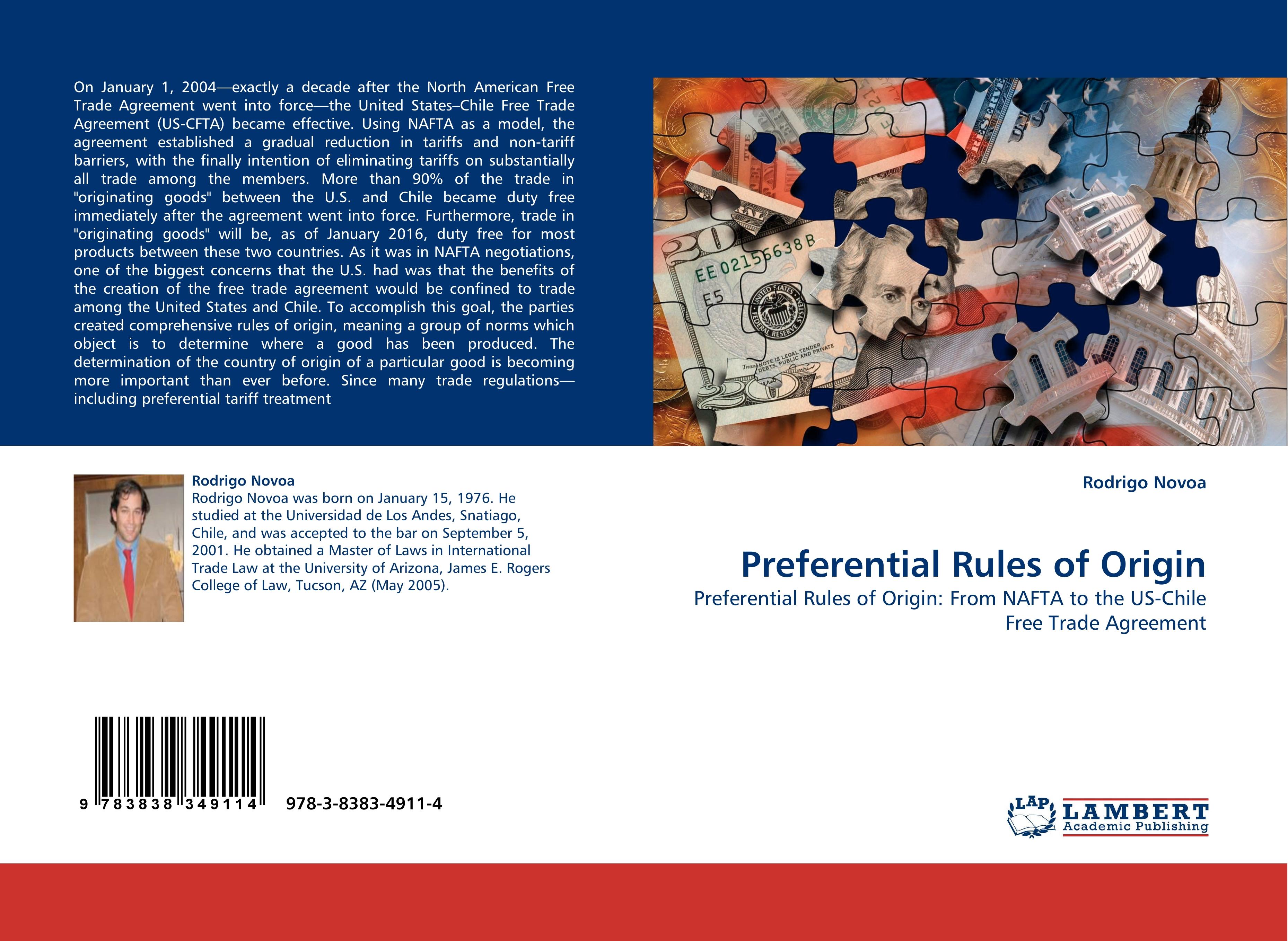 Preferential Rules of Origin | Preferential Rules of Origin: From NAFTA to the US-Chile Free Trade Agreement | Rodrigo Novoa | Taschenbuch | Paperback | 76 S. | Englisch | 2010 | EAN 9783838349114 - Novoa, Rodrigo