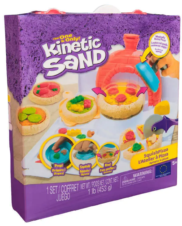 Cover: 681147059214 | KNS Kinetic Sand - Squish Pizza | Karton | 59214 | Deutsch | 2025