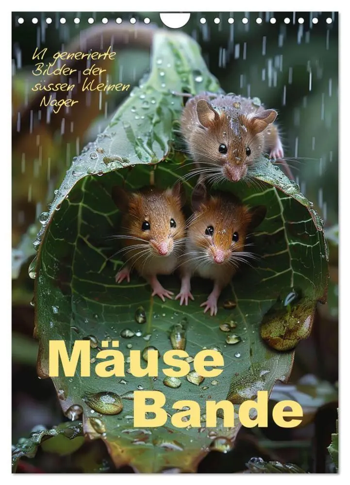 Cover: 9783383829314 | Mäusebande (Wandkalender 2025 DIN A4 hoch), CALVENDO Monatskalender
