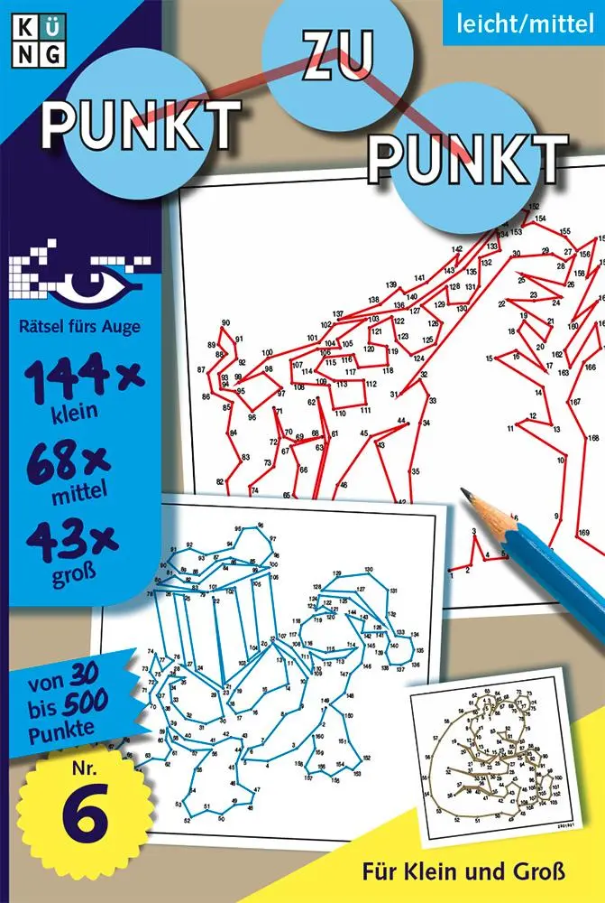 Cover: 9783906949314 | Rätselbuch Punkt zu Punkt 06 | Rätsel fürs Auge | Taschenbuch | 128 S.