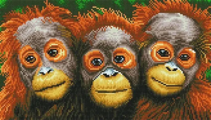 Cover: 4897073249414 | DIAMOND DOTZ - Diamond Painting Orang Utans | Kit (Bastelset) | 2025