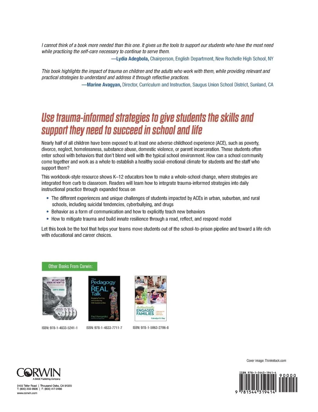 Rückseite: 9781544319414 | Building Resilience in Students Impacted by Adverse Childhood...