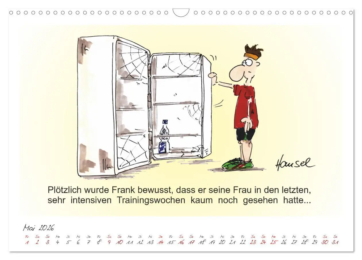 Bild: 9783457549414 | HANSELs kleiner Laufkalender (Wandkalender 2026 DIN A3 quer),...