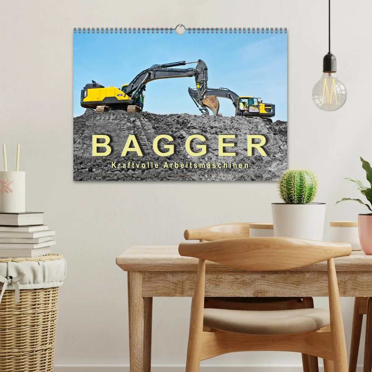 Bild: 9783457859414 | Bagger - kraftvolle Arbeitsmaschinen (Wandkalender 2026 DIN A3...