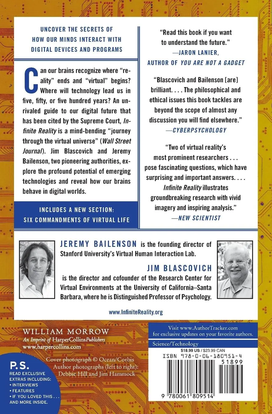 Rückseite: 9780061809514 | Infinite Reality | Jim Blascovich | Taschenbuch | Englisch | 2013
