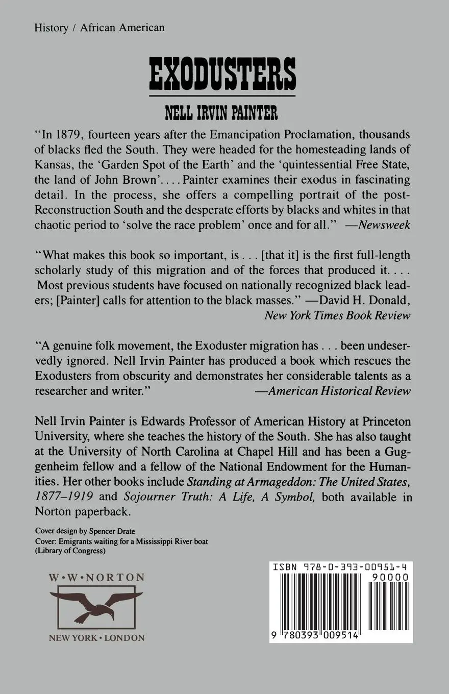 Rückseite: 9780393009514 | Exodusters | Black Migration to Kansas After Reconstruction | Painter