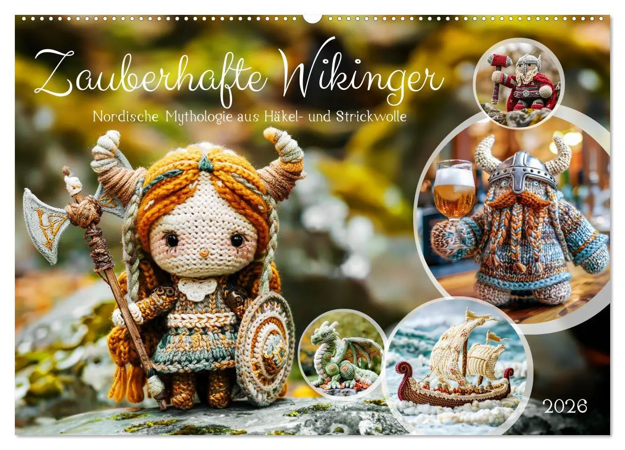 Cover: 9783457399514 | Zauberhafte Wikinger - Nordische Mythologie aus Häkel- und...