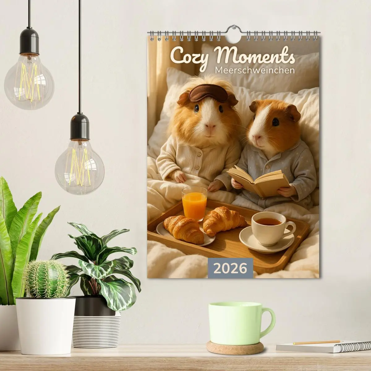 Bild: 9783516629514 | Cozy Moments - Meerschweinchen Kalender (Wandkalender 2026 DIN A4...