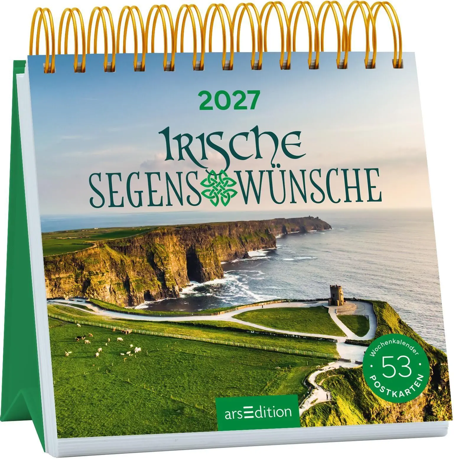 Cover: 4014489139614 | Postkartenkalender Irische Segenswünsche 2027 | Kalender | 108 S.