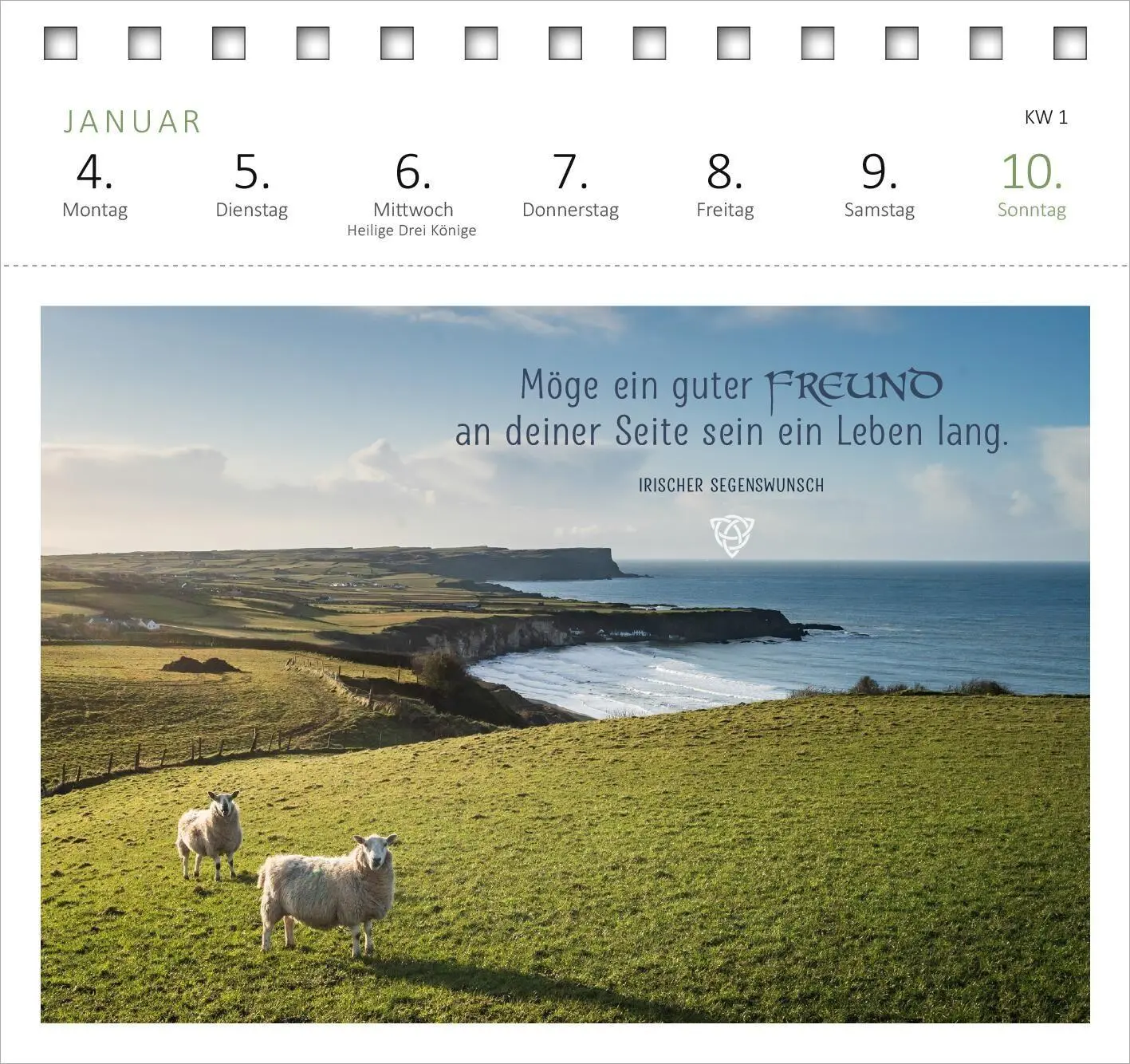 Bild: 4014489139614 | Postkartenkalender Irische Segenswünsche 2027 | Kalender | 108 S.