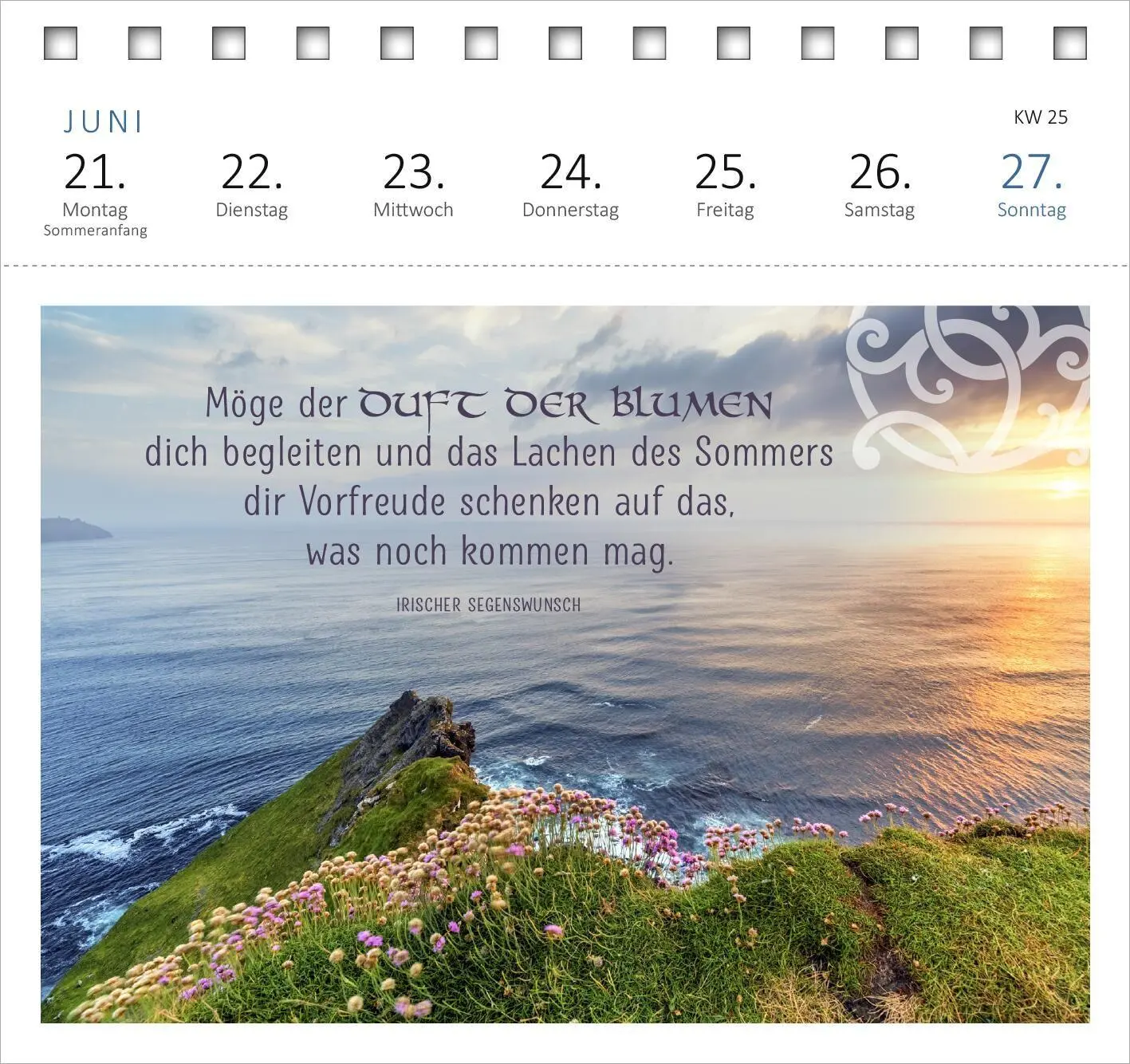 Bild: 4014489139614 | Postkartenkalender Irische Segenswünsche 2027 | Kalender | 108 S.