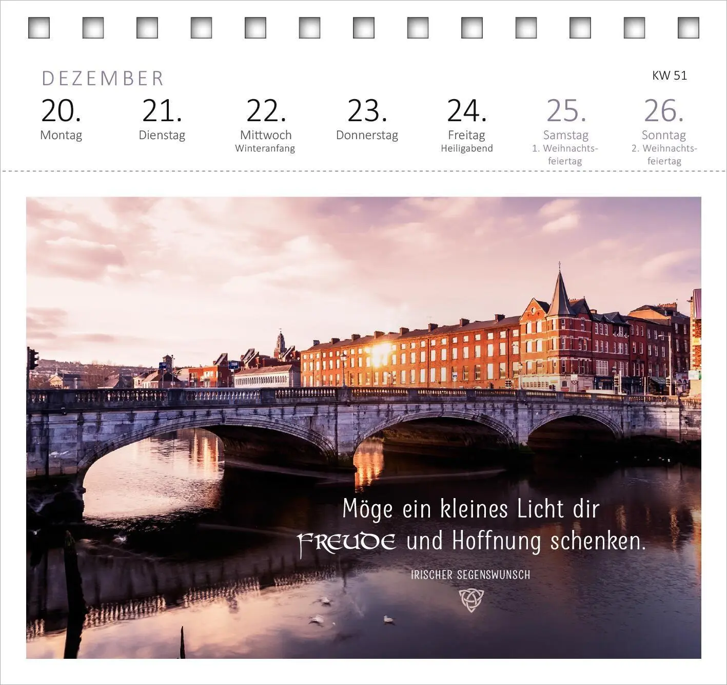 Bild: 4014489139614 | Postkartenkalender Irische Segenswünsche 2027 | Kalender | 108 S.