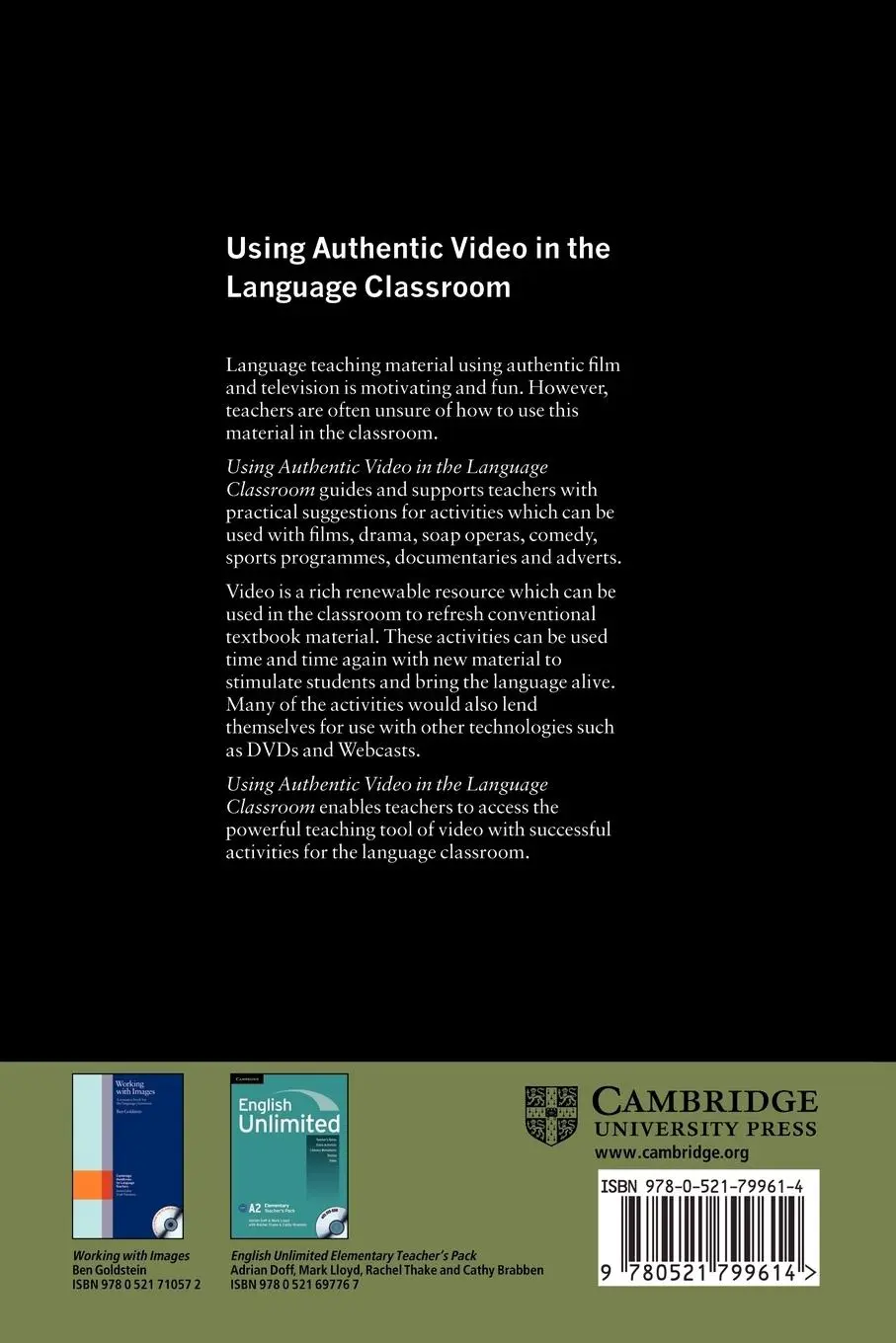 Rückseite: 9780521799614 | Using Authentic Video in the Language Classroom | Jane Sherman | Buch