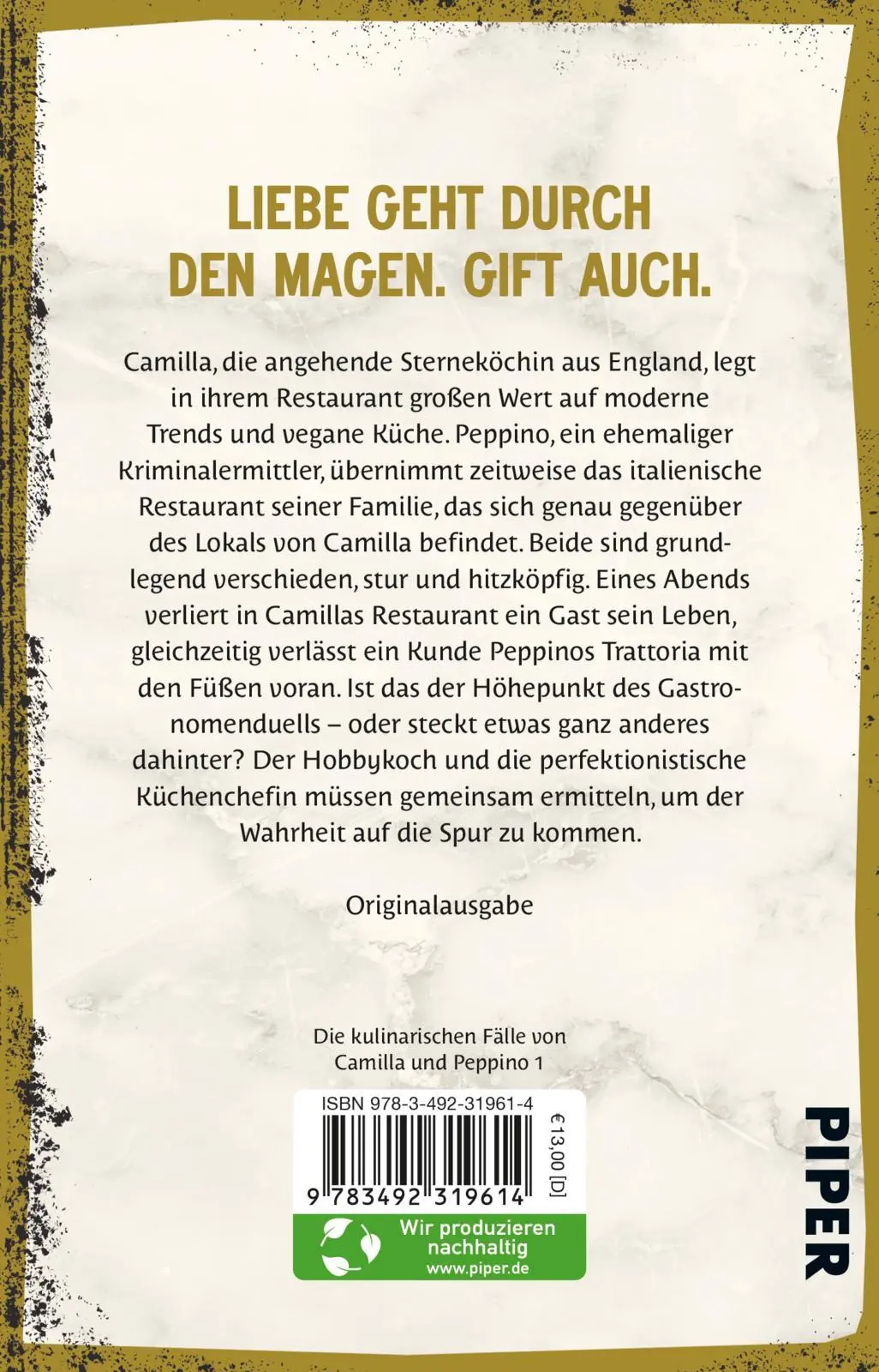 Rückseite: 9783492319614 | Ein Häppchen Mord | Kriminalroman Cosy Crime trifft auf Kulinarik