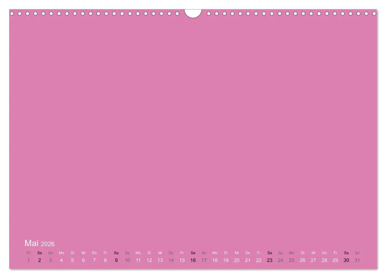Bild: 9783516169614 | Bastelkalender - Pink (Wandkalender 2026 DIN A3 quer), CALVENDO...