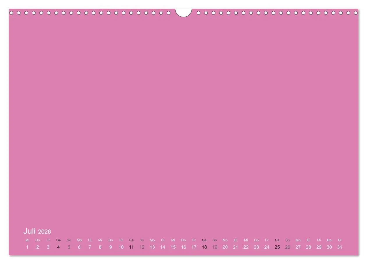 Bild: 9783516169614 | Bastelkalender - Pink (Wandkalender 2026 DIN A3 quer), CALVENDO...