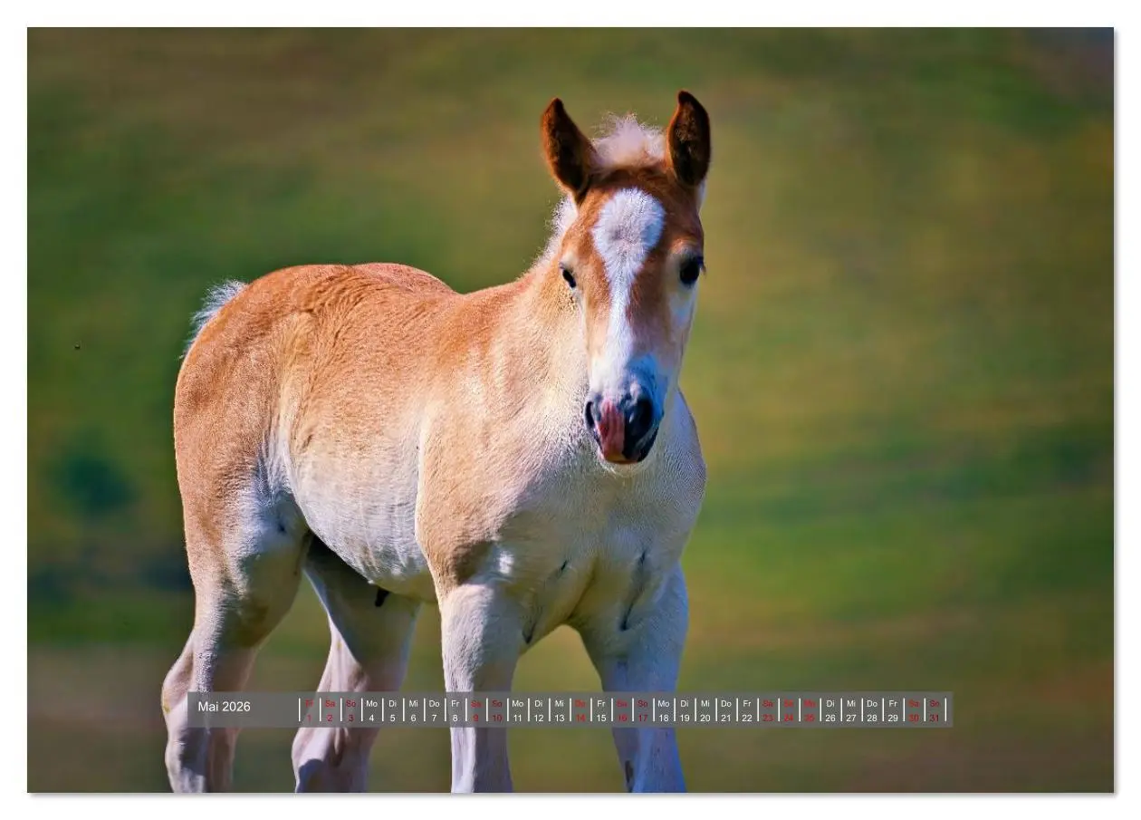Bild: 9783516619614 | Die besonderen Haflinger-Pferde (Tischkalender 2026 DIN A5 quer),...