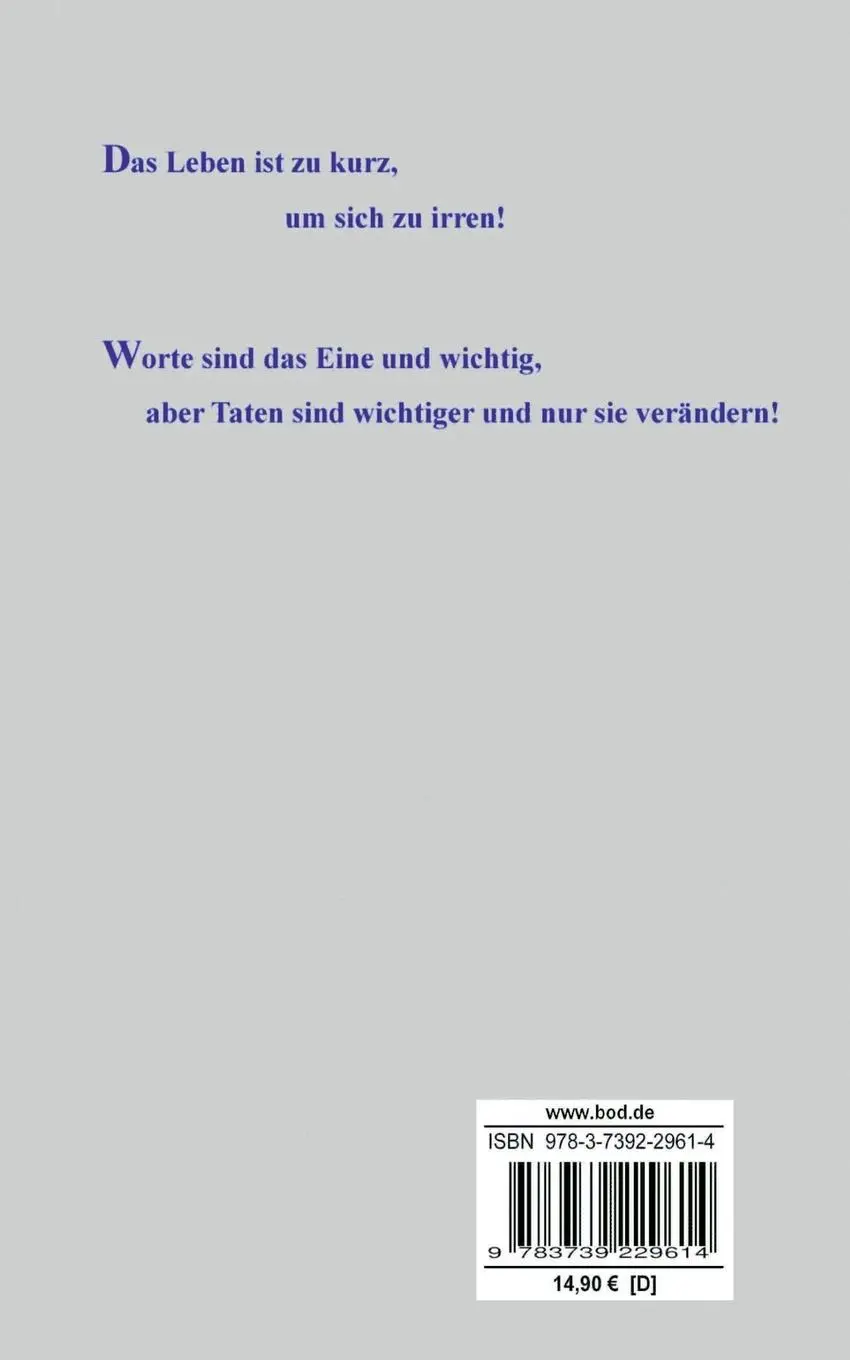 Rückseite: 9783739229614 | Ein Leben bis zur W(ende) | Eckhard Steinfurth | Taschenbuch | 212 S.