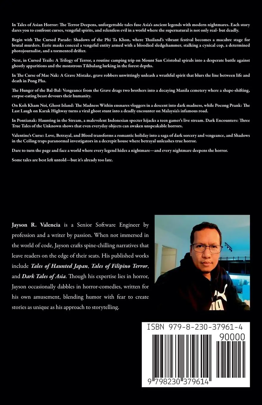 Rückseite: 9798230379614 | Tales of Asian Horror | The Terror Deepens | Jayson Valencia (u. a.)