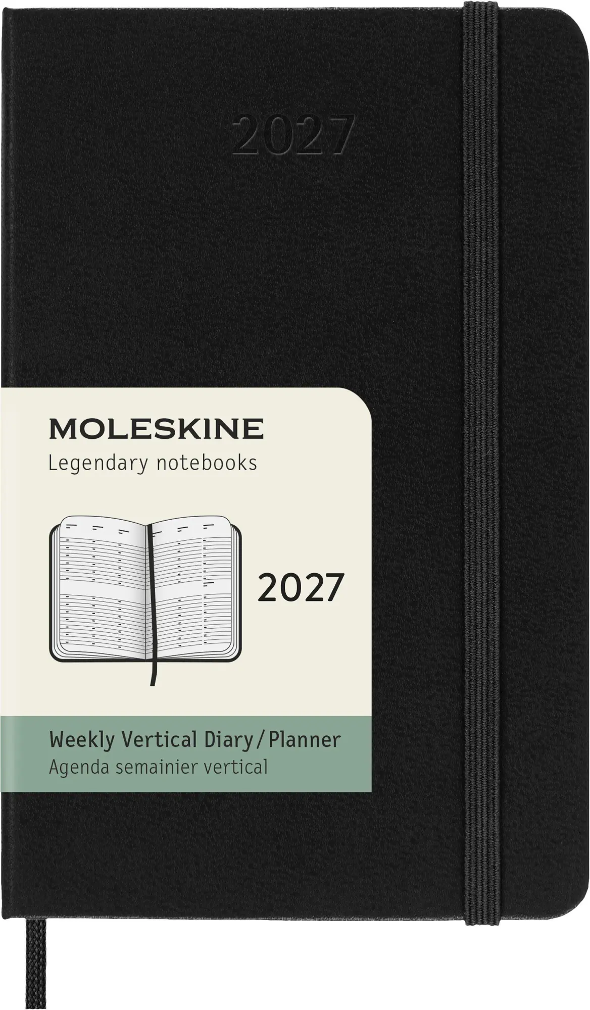 Cover: 8056999279714 | Moleskine 12 Monate Wochenkalender 2027, Pocket/A6, 1 Wo = 2...