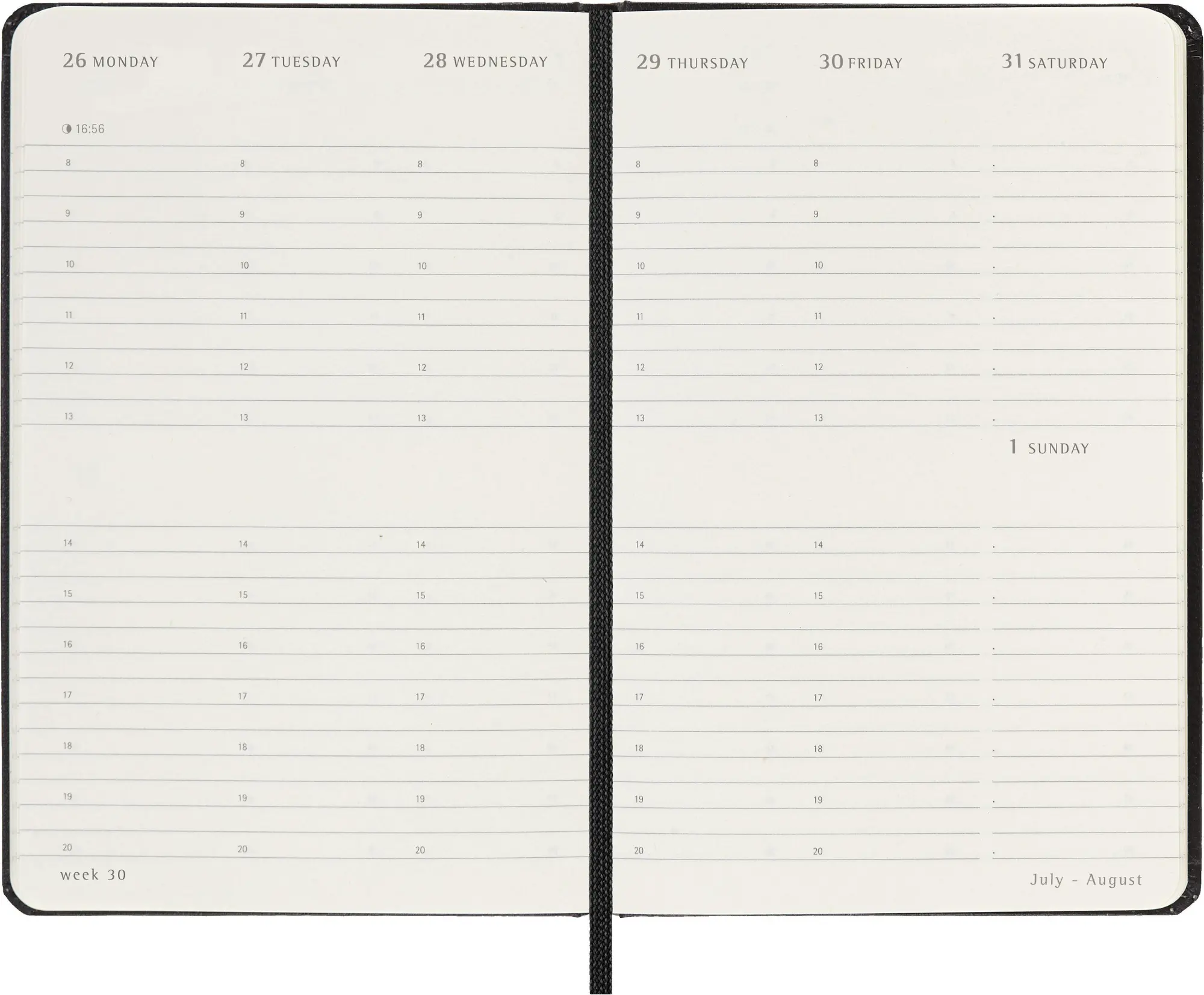 Bild: 8056999279714 | Moleskine 12 Monate Wochenkalender 2027, Pocket/A6, 1 Wo = 2...