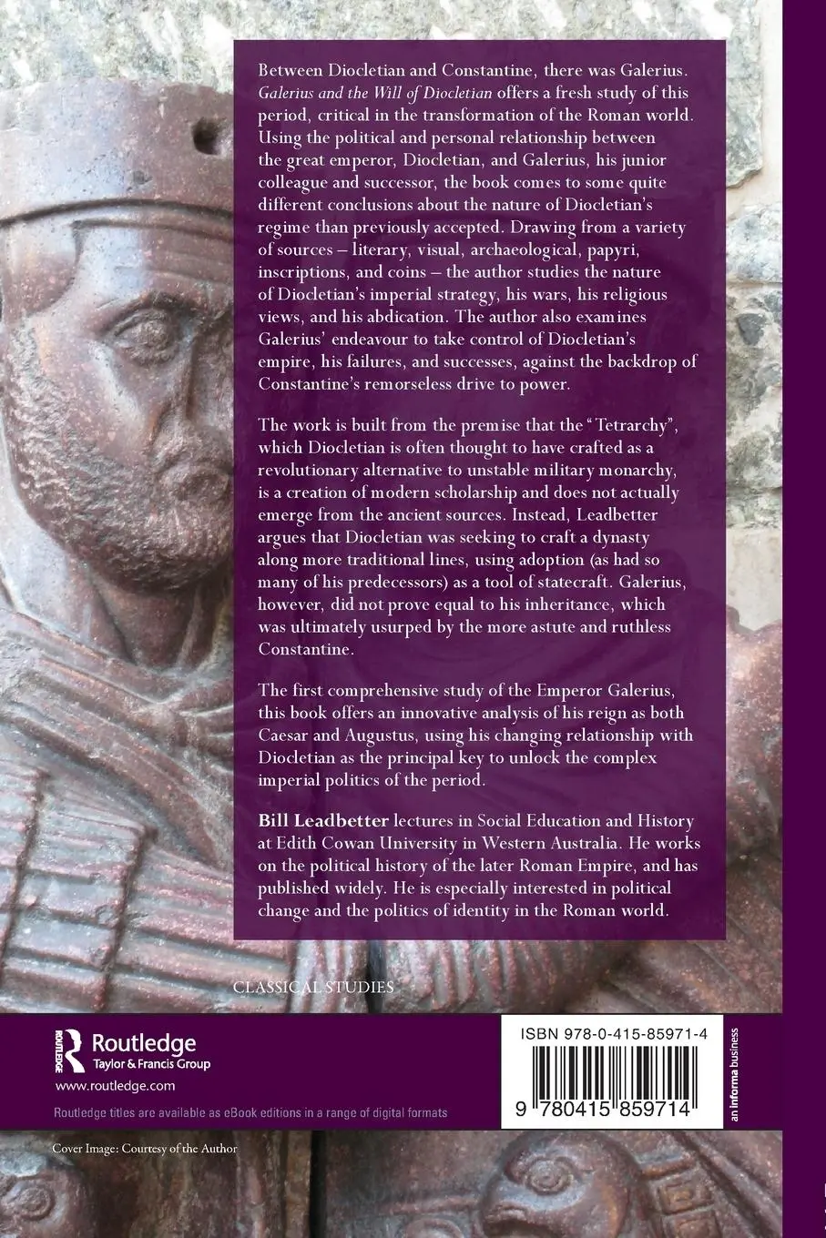 Rückseite: 9780415859714 | Galerius and the Will of Diocletian | William Lewis Leadbetter | Buch