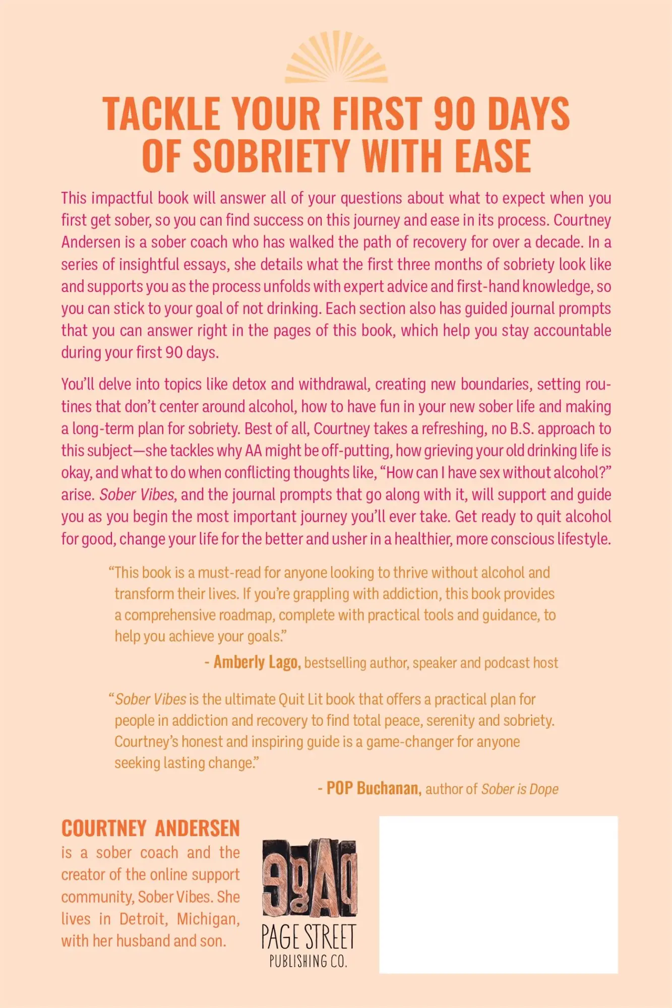 Rückseite: 9781645679714 | Sober Vibes | Courtney Andersen | Taschenbuch | Englisch | 2023