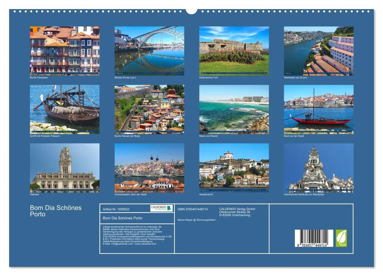 Bild: 9783457449714 | Bom Dia Schönes Porto (hochwertiger Premium Wandkalender 2026 DIN...