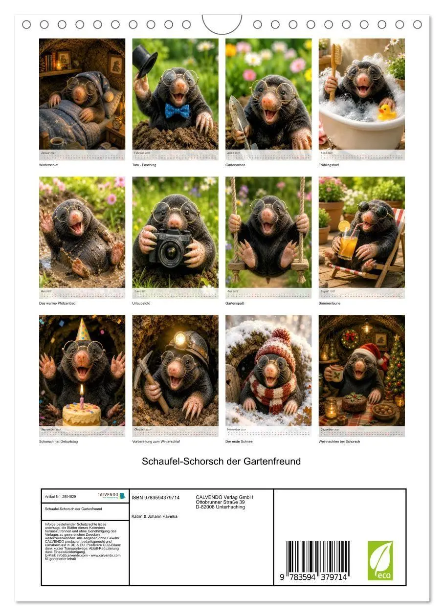 Bild: 9783594379714 | Schaufel-Schorsch der Gartenfreund (Wandkalender 2027 DIN A4 hoch),...