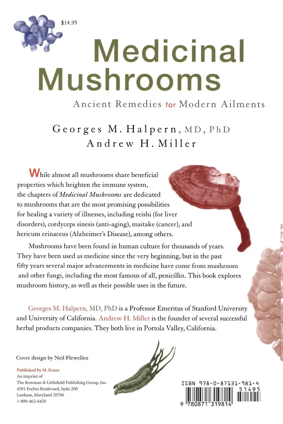 Rückseite: 9780871319814 | Medicinal Mushrooms | Ancient Remedies for Modern Ailments | Buch