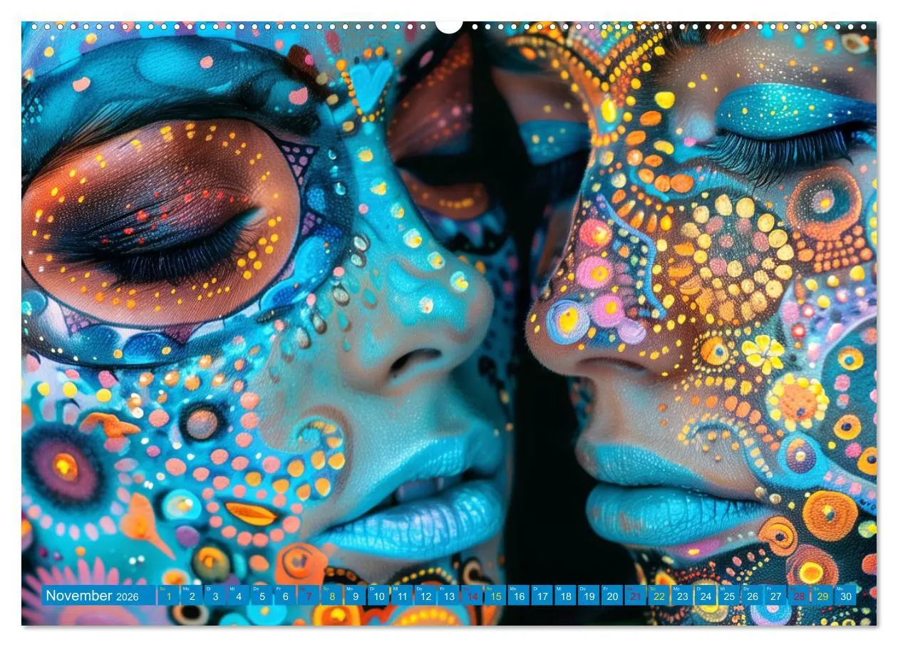 Bild: 9783457369814 | Faszination Bodypainting (Wandkalender 2026 DIN A2 quer), CALVENDO...