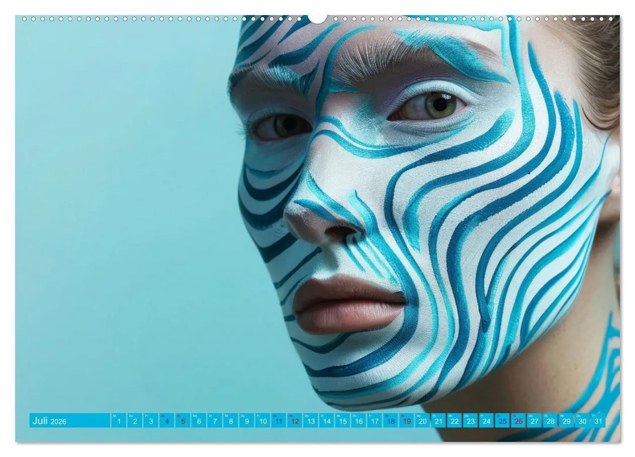 Bild: 9783457369814 | Faszination Bodypainting (Wandkalender 2026 DIN A2 quer), CALVENDO...
